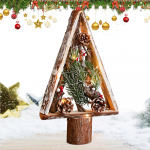 Wooden Christmas tree desktop Christmas decorations table decorations farmhouse decorations home holiday party small gifts