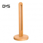 Puidust paberr&auml;tikuhoidja stabiilse p&otilde;hjaga libisemiskindla disainiga, h&otilde;lpsasti seadistatav k&ouml;&ouml;girulli paberihoidja hoiureiil beež