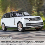 Uus 1:18 Land Rover Range Roveri mastaapsusmudel Maastikusulamist survevalu metallist simulatsioon miniauto mudel M&auml;ngupoiss, kingitus neljarattaline amortisatsioon valge