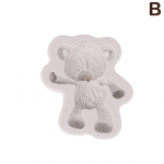 3D karu silikoonvorm Fondant &scaron;okolaadikompveki tarretisvorm DIY savimudel Koogikaunistamise t&ouml;&ouml;riistad K&ouml;&ouml;gitarvikud K&uuml;psetusn&otilde;ud