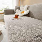 Žakaarmustriline diivanikate elutuppa Elastne paks žakaarmustriline diivanikate diivanile L-kujuline nurgadiivanikate 1/2/3/4/5 kohaline 1 Seater 90-140cm