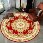 1 tk punane &scaron;ikk p&auml;rsia mustriga &uuml;mmarguse ala vaip siseruumides libisemiskindel pestav kiudvaip Pehme mugav matt magamistoa elutuppa 60X60cm