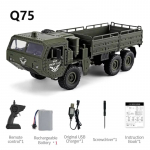 Uus kuuerattaline s&otilde;jav&auml;e veoauto kaugjuhtimispuldiga auto m&auml;nguasja simulatsioon kaugjuhtimispuldiga auto maastikul ronimisauto laste v&auml;lim&auml;nguasjad poistele kingitus Q75 1 battery roheline