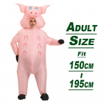 T&auml;iskasvanute maskott roosa p&otilde;rsa t&auml;ispuhutavad kost&uuml;&uuml;mid Halloweeni cosplay kost&uuml;&uuml;mid mehele naisele loomapeo rollim&auml;ng Disfraz one size