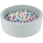 Pallimeri - VIKING CHOICE - &Uuml;mmargune - 90x30 cm - 200 palli - Pastellv&auml;rvid kollane