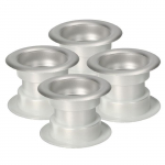 Lot de 4 restes d'air KOTARBAU rondes ja PVC kroomitud satin&eacute; pour portes de salle de bain