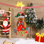 Uued kuuse ripatsi aksessuaarid J&otilde;uluvana nuku riidest kirjaripats J&otilde;ulukaunistused