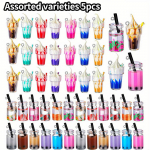 10.5.20 Boba j&auml;&auml;tise v&otilde;lu piima teepudel puu-tee ripats ehete valmistamine k&uuml;&uuml;nte kaelakee k&otilde;rvar&otilde;ngad k&auml;sit&ouml;&ouml; v&otilde;tmehoidja 5pcs