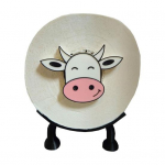 Tualettpaberi hoidik Naljakas lehma disainiga lihtne kokkupandav universaalne tualettpaberirulli hoidik