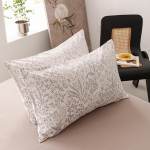 2tk Padjap&uuml;&uuml;r 100% puuvillane padjakate, tr&uuml;kitud padjakate koduvoodile 48x74cm padjakate Pehme padjakate capa de almofada 2 pillowcase 48x74cm beige