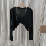 P&auml;ikesekaitsekreem kardigan &otilde;huke naiste kootud mantel Perspektiivne pikkade varrukatega l&uuml;hike &uuml;laosa Lihtne vabaaja p&otilde;hi &otilde;huke uus mood kevadsuvi S 35-45kg