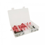 195 tk / komplekt Mootorratta universaalne t&auml;ieliku kaitsepoltide komplektid kere kruvid mutter BMW Kawasaki Honda Yamaha SUZUKI Pit Dirt Bike jaoks punane