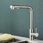 V&auml;ljat&otilde;mmatav k&ouml;&ouml;gisegisti Gourmet voolupihusti roostevaba teras kuum k&uuml;lm vesi dekipealne valamu k&ouml;&ouml;gisegistid