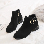 Uus suurus 44 naiste kingad seemisnahast &uuml;mmarguse nina lukuga poolsaapad p&auml;rlmetallist kaunistus samet soe kandiline kontsaga saapad naiste valged saapad 44 must