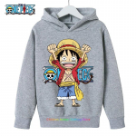 Anime Luffy kapuutsiga pusa lastele, One Piece dressipluus, mantel beebipoistele ja -t&uuml;drukutele, soe kampsun, s&uuml;gisriided 120