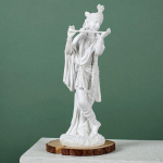 Krishna Statue Indian God Figure Decorative 9.65 inch Figurine Collection for Bookcase Home