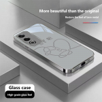 N183 Armasta ennast lill telefoni&uuml;mbris iPhone 16 15 Pro Maxile Samsung S24 S23 Ultra A54 A35 Xiaomi Redmi Note 13 Pro jaoks, plaaditud raam, karastatud klaasist kate for iPhone 6/6S