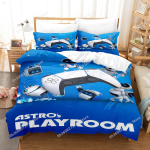 ASTRO BOT Voodipesukomplekt &Uuml;heinimese Twin T&auml;iskasvanu Queen King Suuruses Voodikomplekt T&auml;iskasvanu Laste Magamistuba Tekikoti Komplektid 3D Prindiga Anime Voodilina S EU Single(135x200cm)