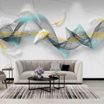 Tapeet Kaasaegne 3D sulgede marmorist seinamaaling Elutoa teler Diivan Magamistoa Taustatapeet 200 cm(W) x 140 cm(H)