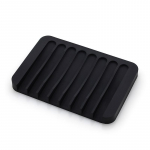 Isevoolavad seebialused, silikoonist seebialus, s&auml;&auml;stja du&scaron;i, vannitoa, k&ouml;&ouml;gi, vanni, raseerija, k&auml;snade jaoks, libisemiskindel disain 11.5x8x1cm must