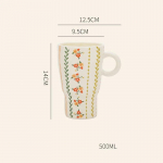 K&otilde;rgekvaliteedilised magusad armsad kruusid Kodu Hommikus&ouml;&ouml;gi kaerahelbed Piimatass Kontor Peened keraamilised kohvitassid Unikaalsed laste veetassid kingitused 500ml