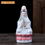Keraamilised Istuva Lootose Nanhai Guanyini Kaunistused Buddha Kuju Kummardamise Kaunistused Traditsiooniline Feng Shui Kaunistus Kodu Aksessuaarid