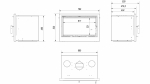 Fireplace cassette KRATKI ARKE 70 8 kW &Oslash; 150 self closing door