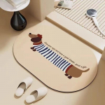 Pehme libisemiskindel poolringikujuline diatomiitmuda vannimatt - Kiiresti kuivav, imav p&otilde;randamatt vannituppa ja tualetti 80*120 cm Thick Anti-slip