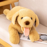 Labradori retriiveri kutsika nukk Simulatsioon Kuldne retriiveri kutsikas Pehme voodipadi M&auml;nguasi lastele 50cm