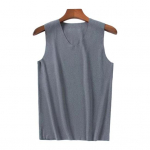 Meeste talvine &otilde;mblusteta termovest V-kaelusega varrukateta termopesu, paksendatud elastne &otilde;huke s&auml;rk, termotopsid 2XL