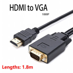 HDMI-&uuml;hilduv VGA-adapteriga HD 1080P konverter 1,8M kaabel lauaarvuti s&uuml;learvuti teleri jaoks