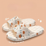 Tellige suurem Meeste suvesussid Rannasandaalid Flip Flop Printimine Paksu tallaga poistele T&uuml;drukutele Unisex Koduvannijalatsid, Suur suurus 44-45 36-37