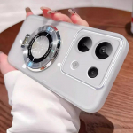 Magsafe magnetiline alus hoidik silikoonist &uuml;mbris Funda Xiaomi Redmi Note 14 Note14 Pro Plus Pro+ 5G 14C jaoks l&auml;bipaistev kate Redmi Note 14 5G&Soft silicone&case Bracket must