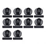 10 tk Tugevad magnetklambrid, mustad &uuml;mmargused k&uuml;lmkapi valgetahvel Organisatsiooni kuvari kinnitused pliiatsihoidja 10 pcs must