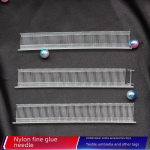 Feizhong Nailon I-kujuline valge siltp&uuml;stol peene n&otilde;elaga Nylon Fine Needle White 0.5cm