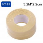 1tk, vannitoa du&scaron;ivalamu vanni tihenduslint, PVC isekleepuv veekindel seinakleebis vannitoale, valamule, vannile, tualetile Beige 3.2M * 2.2cm