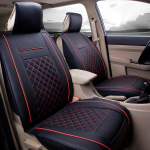 Veekindel autoistme kate Universaalne nahast auto esiistmepadi koos patjade v&otilde;i ilma padjata 1PCS（with pillow） punane