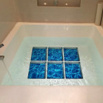 13x13cm 6tk 3D libisemisvastane veekindel PVC vannikleebis Dekoratsioonikleebised Muti-choose vannitoakleebis w 2