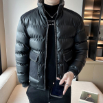 Meeste puuvillase polsterdatud mantel talv uus Korea stiil trendikas noorte meeste mood vabaaja paksendatud suures suuruses p&uuml;stkraega nahast puuvillase polsterdatud jope M