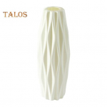 Imitation Ceramic Plastic Vase Budget-friendly Decorative Plastic White Vase Flower Arrangement Decoration B