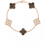 Neljap&auml;evaleheline ristik Viie &otilde;iega k&auml;ev&otilde;ru naistele Hall viiruk Kingitus s&otilde;brannale metal color: rose gold