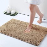 &Scaron;enillist vannitoavaibad Eriti pehmed Imavad Kohevad Vannitoa Vaip Vaip Masinpestav Libisemiskindel Pl&uuml;&uuml;svaip Vanni Du&scaron;i Vannitoa jaoks 40x60CM khaki