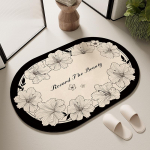 Vannitoa pehme diatomiga mudamatt Ameerika WC-ukse imav libisemiskindel jalamatt WC-WC kiirelt kuivav vaip 40X60cm 15.7X23.6inc