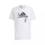 Adidas X The Simpsons graafilise tr&uuml;kiga T-s&auml;rk meestele Valge GS6309 XL