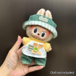 Mood Riided Ropa Labubu Riided R&otilde;ivakomplekt Nuku Aksessuaarid 15/17cm Labubu V2 V1 Pl&uuml;&uuml;sist Nuku Traksid &Uuml;likond NO DOLL