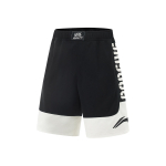 Li Ning Bad Viie V&auml;rviplokiga Kirjaga Keskmise V&ouml;&ouml;kohaga Hingavad Mitmek&uuml;lgsed Sirged Korvpallip&uuml;ksid Meeste l&uuml;hikesed p&uuml;ksid Must Off-White AAPV021-1 M