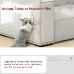 Eriti paks kassikriimustuskaitse isekleepuv l&auml;bipaistev kile seina diivani m&ouml;&ouml;bli kaitsja kriimustusvastane mustusekindel lihtne pealekleepimine [Width 60cm * Length 5m]