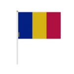 Drapeau - Tchad - Mini Drapeau 20x30 cm - Pol&uuml;esterresistant - L&eacute;ger - Impression recto/verso