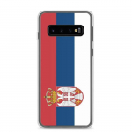Coque T&eacute;l&eacute;phone - Samsung - Galaxy S10 - Drapeau Serbie - Souple - Mitmev&auml;rviline
