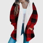 Moodsad naiste pikkade varrukatega kootud ja talvine kardigan kampsun &uuml;hev&auml;rviline mantel M punane